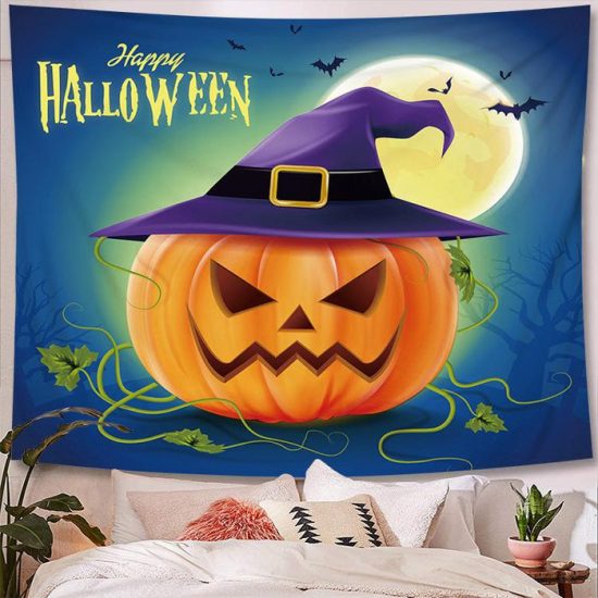Halloween Tapestry Wall Hanging Tapestry Halloween Decoration Tapestry Wall Backdrop 36