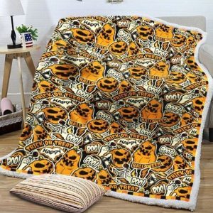 Halloween Trick or treat Boo Premium Comfy Sofa Throw Blanket