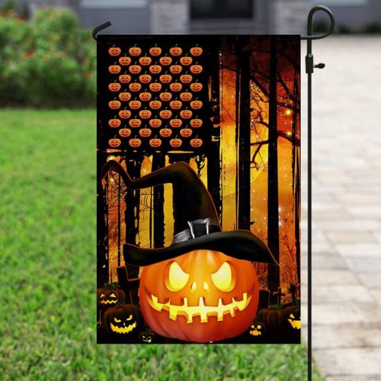 Halloween Witch Pumpkin Personalized Garden Flag House Flag Double Sided Home Design Outdoor Porch 1