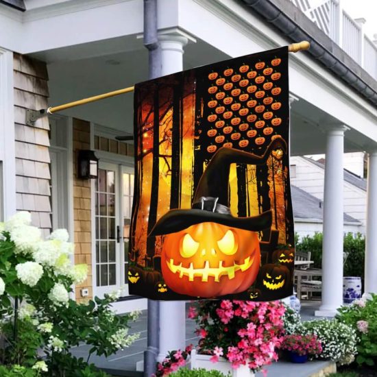 Halloween Witch Pumpkin Personalized Garden Flag House Flag Double Sided Home Design Outdoor Porch 2