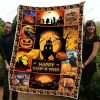 Happy Camping Blanket Halloween Blanket Cam - O - Ween Blanket Gift Fleece Blanket Sherpa Blanket