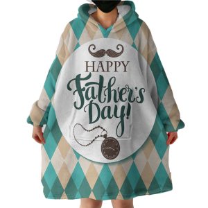 Happy Father's Day Hoodie Wearable Blanket WB0953