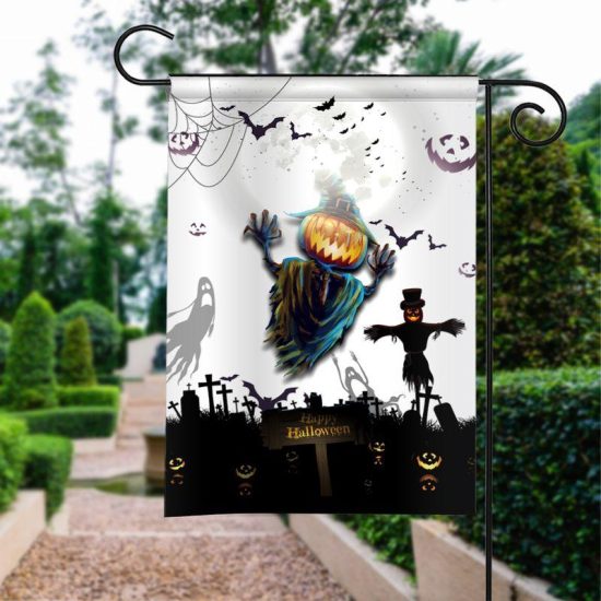 Happy Halloween 3 Halloween Personalized Garden Flag House Flag Double Sided Home Design Outdoor Porch