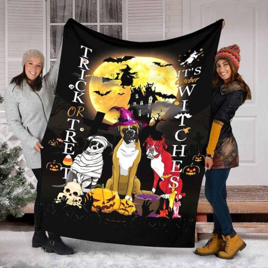 Happy Halloween Blanket Gift For Halloween Birthday Gift For Anniversary Day Sherpa Blanket Fleece Blanket 2