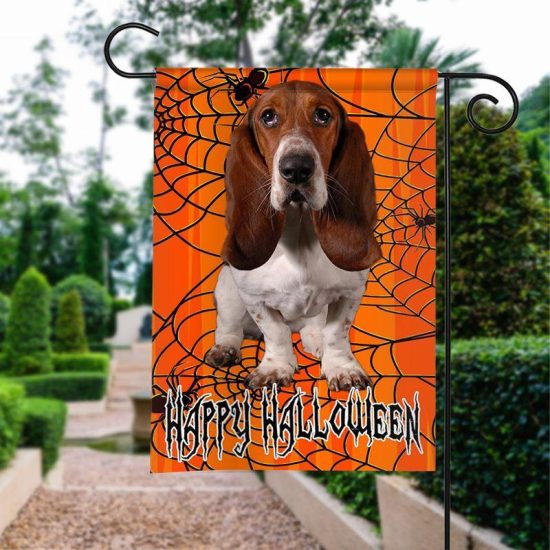 Happy Halloween Dog Spider Personalized Garden Flag House Flag Double Sided Home Design Outdoor Porch