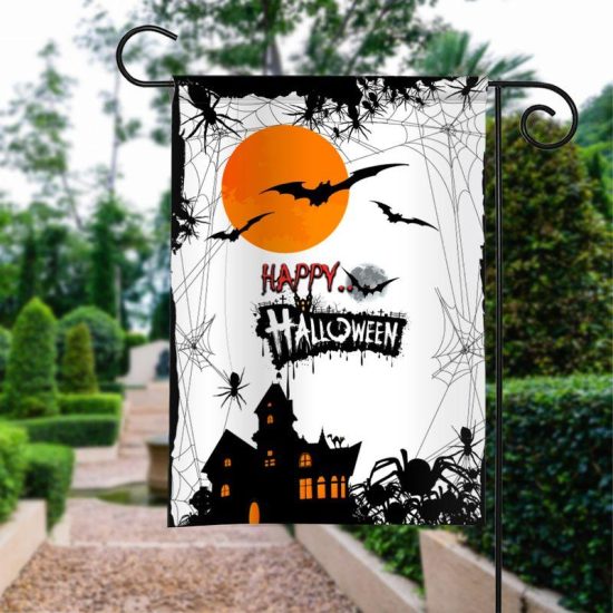 Happy Halloween Personalized Garden Flag House Flag Double Sided Home Design Outdoor Porch