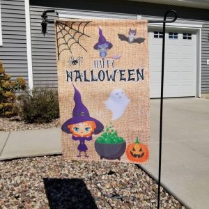 Happy Halloween Themed Pumpkin Halloween Personalized Garden Flag House Flag Double Sided Home Design Outdoor Porch 2