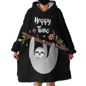 Happy Time Hoodie Wearable Blanket WB1904