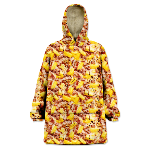 Hawaiian Pizza Wearable Blanket Hoodie WB2141
