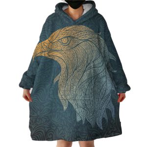 Hawk Hoodie Wearable Blanket WB0864