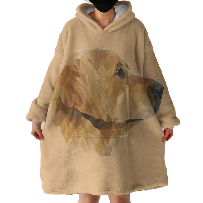 Head Of Dog Hoodie Wearable Blanket WB0828
