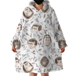 Hedgehog Hoodie Wearable Blanket WB0089