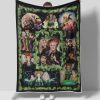 Hocus Pocus Halloween Blanket Halloween Gifts Cozy Plush Fleece Premium Mink Sherpa Sanderson Sisters Pumpkin Spooky Skeleton