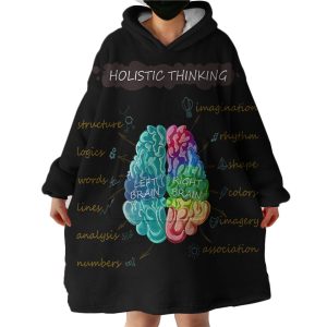 Holistic Thinking Hoodie Wearable Blanket WB0916