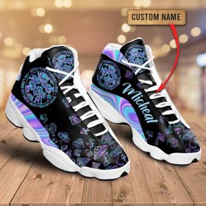Hologram Mushroom To Lose My Mind And Find My Soul Custom Name Air Jordan 13 Shoes