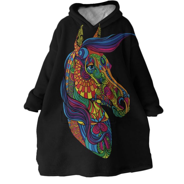 Horse Hoodie Wearable Blanket WB0065 1