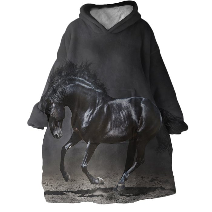 Horse Hoodie Wearable Blanket WB0867 1