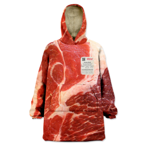 Human Meat Wearable Blanket Hoodie WB2153