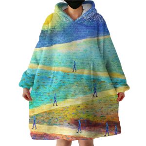 Human Under The Sun Art Hoodie Wearable Blanket WB0588