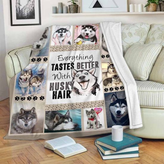 Husky Blanket Sherpa Blanket Fleece Blanket Birthday Gift For Dog Lover Dog Blanket 2