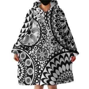 Hypnotic Patterns Hoodie Wearable Blanket WB1092