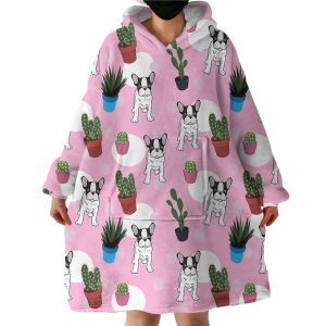 Idle Pug Hoodie Wearable Blanket WB1576