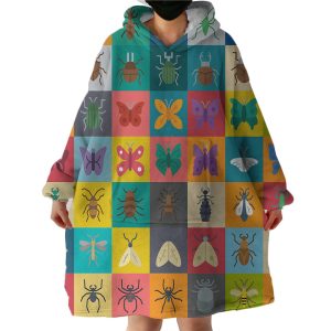 Insect Boxes Hoodie Wearable Blanket WB1120
