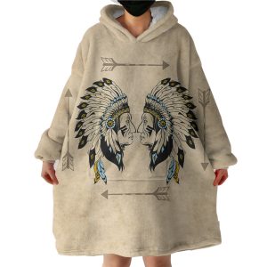 Inspired Native Hoodie Wearable Blanket WB0755