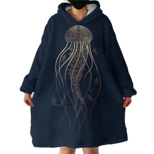 Jellyfish Hoodie Wearable Blanket WB0850