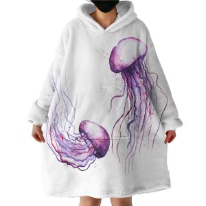 Jellyfish Hoodie Wearable Blanket WB2014