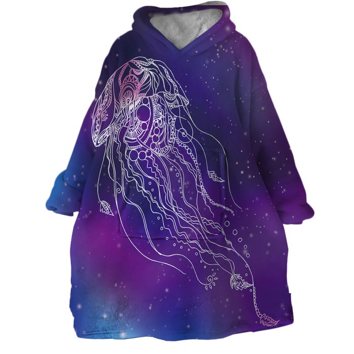 Jellyfish Hoodie Wearable Blanket WB2057 1