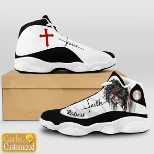 Jesus Faith Basic Custom Name Air Jordan 13 Shoes 2