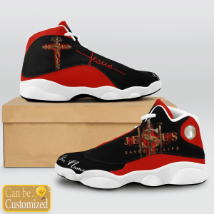 Jesus Saved My Life Custom Name Air Jordan 13 Shoes 2