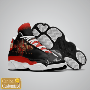 Jesus Saved My Life Custom Name Air Jordan 13 Shoes 3