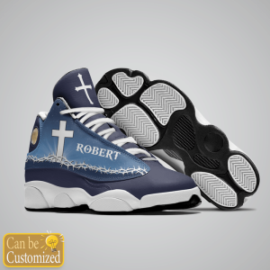 Jesus Walk By Faith Hemstitch Custom Name Air Jordan 13 Shoes 3