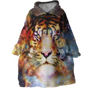 King Tiger Hoodie Wearable Blanket WB1407 1