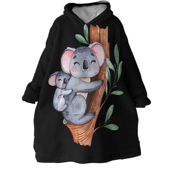 Koalas Hoodie Wearable Blanket WB2023 1