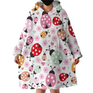 Ladybug Themed Hoodie Wearable Blanket WB1935