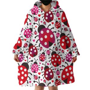 Ladybugs Hoodie Wearable Blanket WB0085