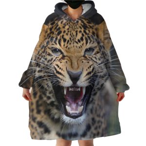 Leopard Hoodie Wearable Blanket WB0877