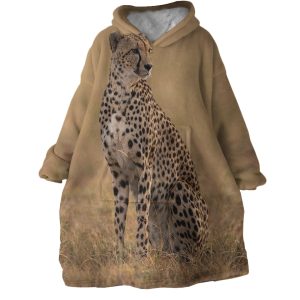 Leopard Hoodie Wearable Blanket WB1204 1