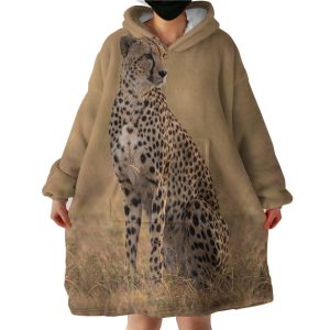 Leopard Hoodie Wearable Blanket WB1204