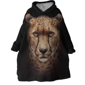 Leopard Hoodie Wearable Blanket WB1213 1