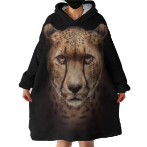 Leopard Hoodie Wearable Blanket WB1213