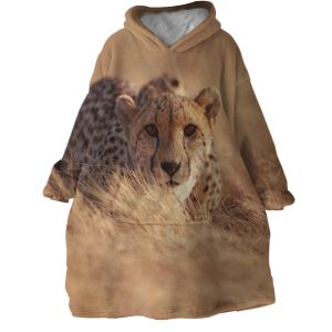 Leopard Hoodie Wearable Blanket WB1222 1