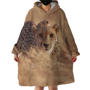 Leopard Hoodie Wearable Blanket WB1222