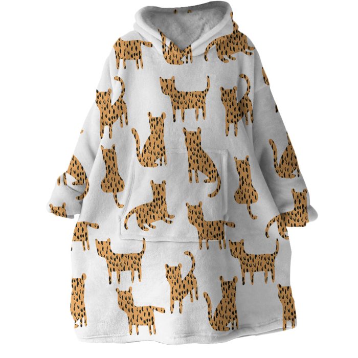 Leopards Hoodie Wearable Blanket WB1209 1