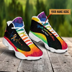 Lgbt Heart Beat YouLl Never Walk Alone Custom Name Air Jordan 13 Shoes 1