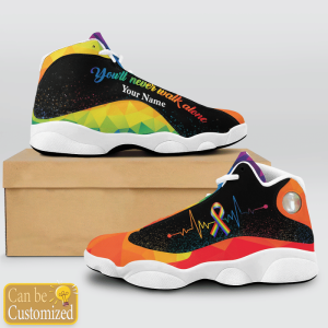Lgbt Heart Beat You'Ll Never Walk Alone Custom Name Air Jordan 13 Shoes