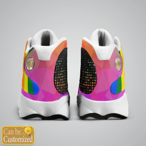 Lgbt Pride Heart Beat Custom Name Air Jordan 13 Shoes 4